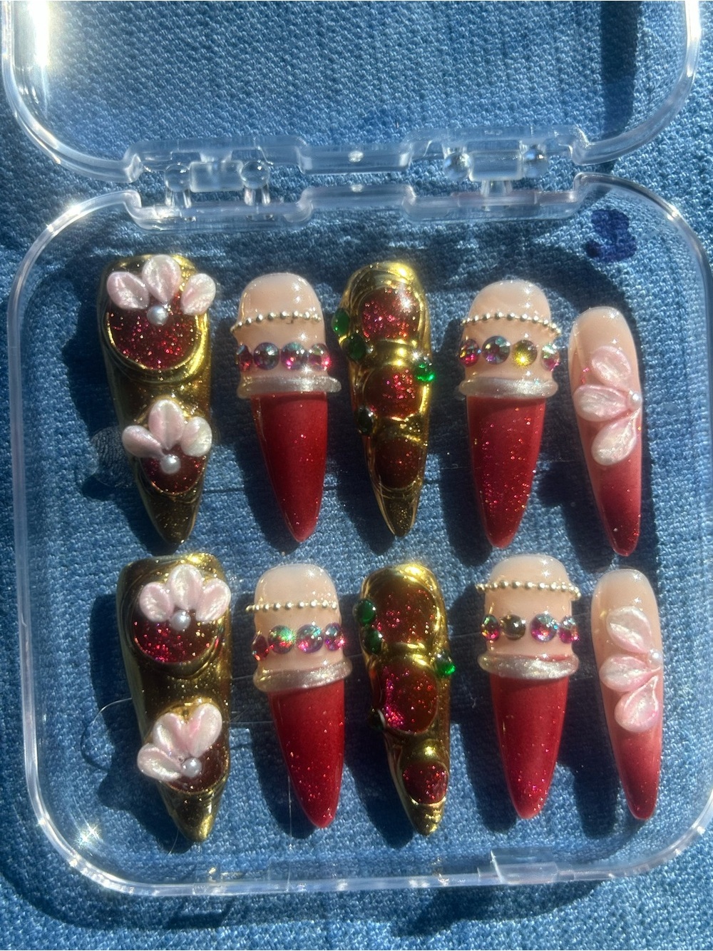 Stiletto - Handmade Artisan Press On Nails